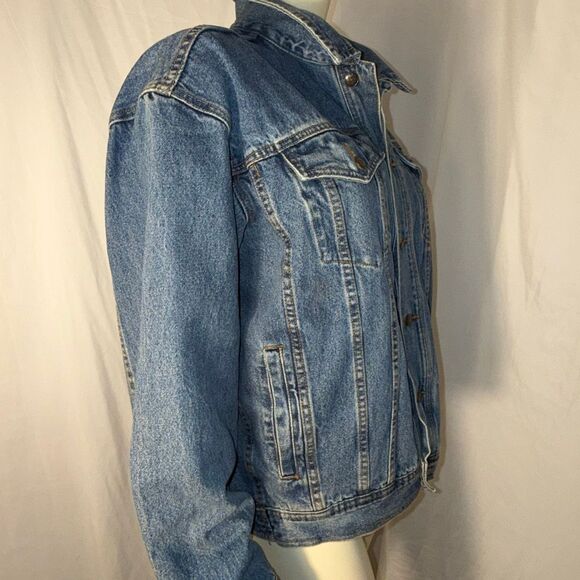 Vintage 1980s–90s Denim Gear Jean Jacket Made in Hong Kong — Size Large — Classi - Picture 5 of 11